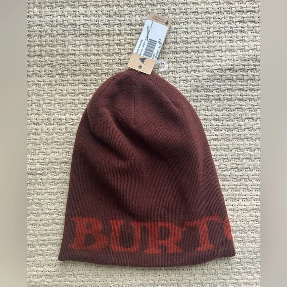 Burton Rust/Brown Reversible Knit Beanie - Picture 1 of 2